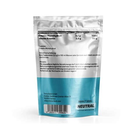 Extra Bulk Creatin Monohydrat Pulver Creatine Monohydrate Creatine