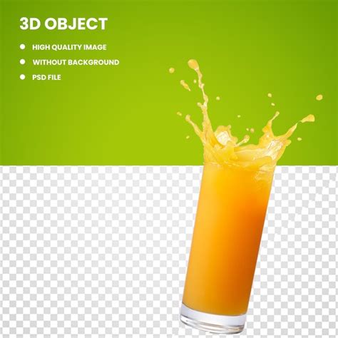 Premium PSD Orange Juice