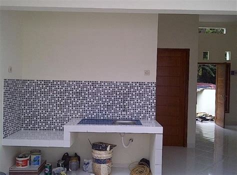 Contoh Motif Keramik Dapur Minimalis Terbaru Meja Dapur Ide