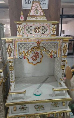 Indoor Vertical Vietnam White Marble Mandir For Home At Rs In Ajmer