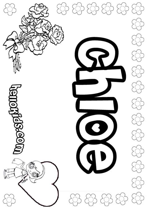 Chloe Coloring Pages