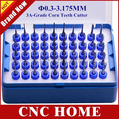 Tungst Nio A O Carbide End Mill CNC Mill Milling Cutter Set PCB Router