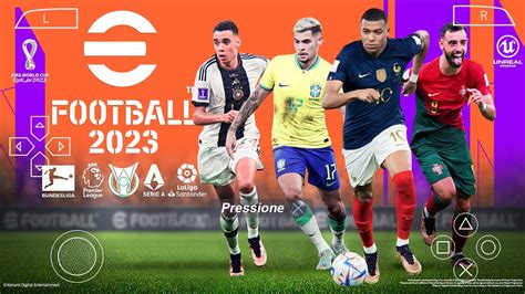 NOVO EFOOTBALL PES2023 PPSSPP TM ARTS MASTER LEAGUE E RUMO AO