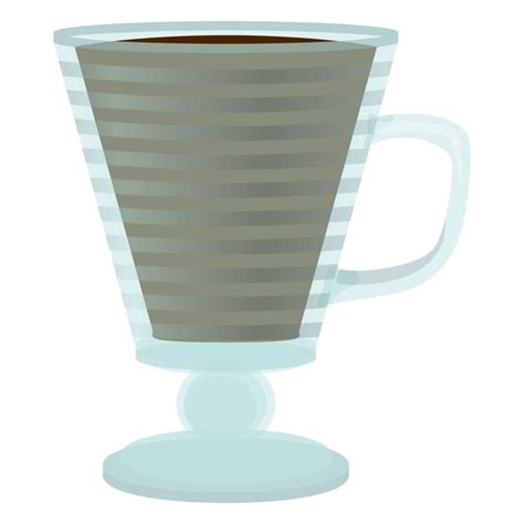 Premium Vector Cup Of Latte Glass In Realistic Style Porcelain Mug With Hot Coffee Colorful