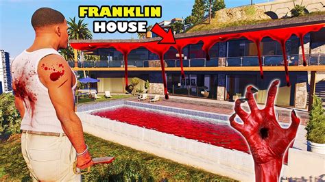 Franklin Trapped Inside His Evil Haunted House In GTA 5 SHINCHAN And