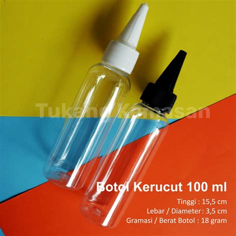 Jual Botol Kerucut 100 Ml Botol Tinta BR Natural Shopee Indonesia