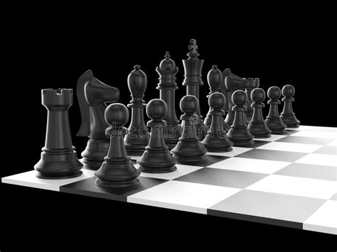 Chess Set And Board Stock Illustration Illustration Of Piece 31770153