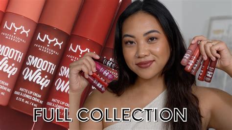 NEW NYX SMOOTH WHIP MATTE LIP CREAMS FULL COLLECTION SWATCH FIRST