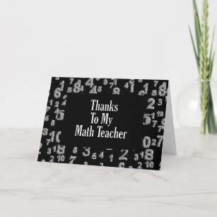 Math Teacher Cards | Zazzle