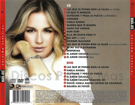 Discos Pop Mas Maria Jose Habla Ahora Edici N Especial