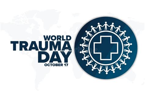 World Trauma Day October 17 Holiday Concept Stock Vector