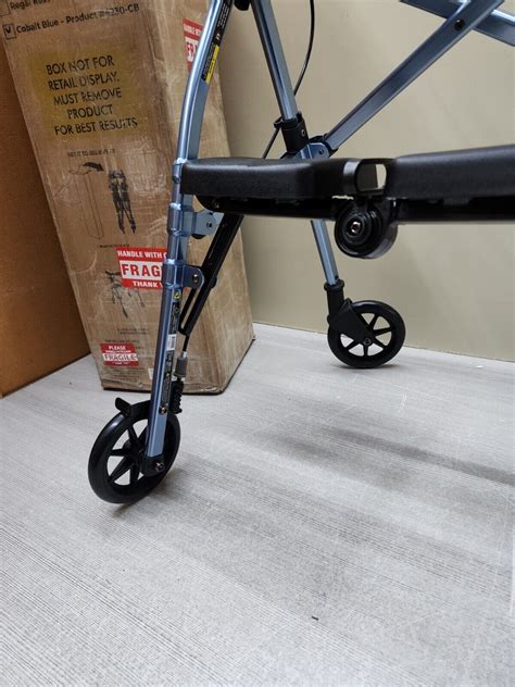 Able Life Space Saver Rollator Light Folding Walker Cb Cobalt