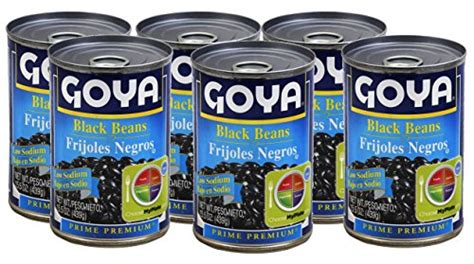 Goya Low Sodium Black Beans 15 5 Oz 6 Pack Frijoles Negros