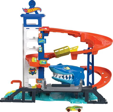 Mattel Hot Wheels City Super Squalo Pista Giocattolo Per Bambini Da