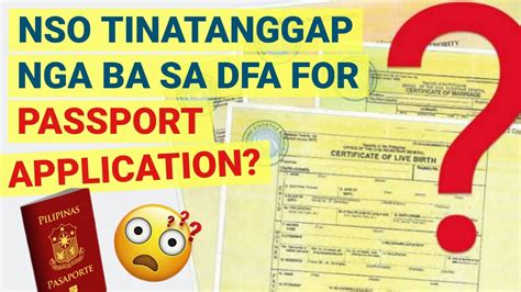 Tinatanggap Nga Ba Ang Nso Birth Certificate Sa Dfa🤔 Nso Pwede Nga Ba Sa Dfa Sa Pagkuha Ng