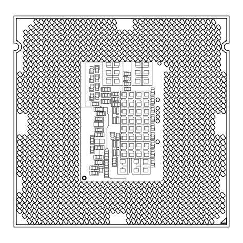 Simple illustration of Digital electronic computer CPU chip icon ...