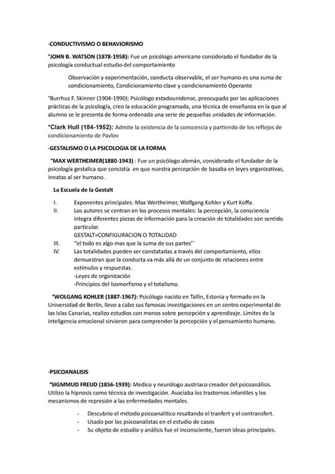 Conductivismo O Behaviorismo Conductivismo O Behaviorismo John B