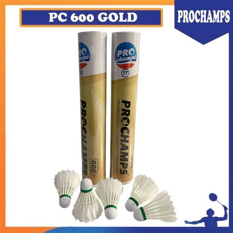 PROCHAMPS 600 PC 600 PC600 GOLD SHUTTLECOCK BADMINTON ORIGINAL