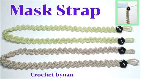 How To Crochet Mask Strap Holder Crochet Pattern Tutorial Knitting