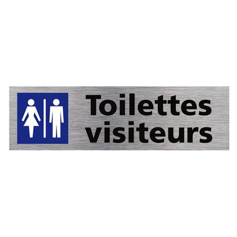 Pictogramme Toilettes Visiteurs Q Mati Re Aluminium Leroy Merlin