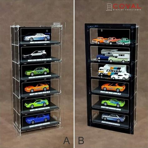 Htc Acrylic Wall Display For Hot Wheels Team Transport Loose Cars Holds