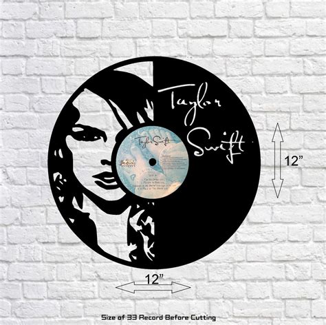 Taylor Swift Laser Cut Vinyl Record Art Record Cutout Wall Art Room