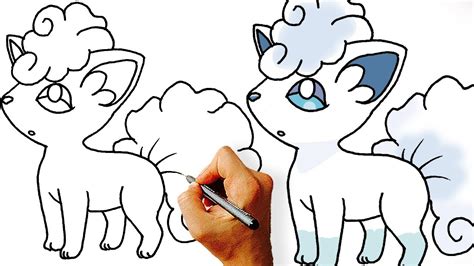 Pokemon Alolan Vulpix Drawing