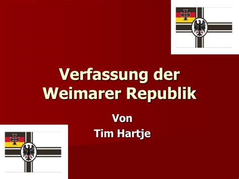 PPT Verfassung Der Weimarer Republik PowerPoint Presentation Free