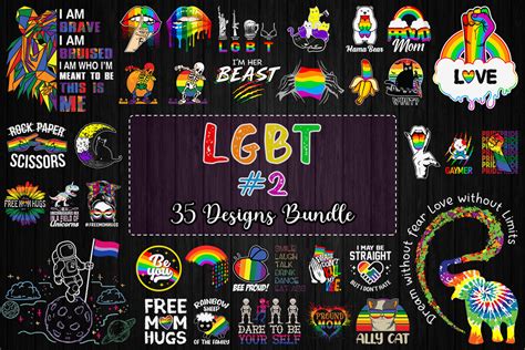Designs LGBT Bundle Svg Lgbt Svg Lgbt Quote Svg Gay Sv Inspire Uplift