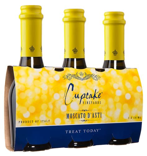 Cupcake Moscato Dasti Piedmont 187ml Pack Of 3 Beveragewarehouse