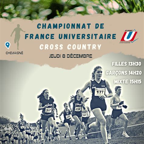 Championnat De France De Cross Universitaire Ligue De Bretagne