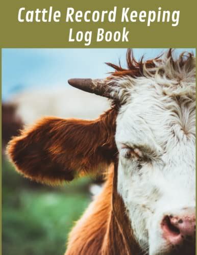 Cattle Record Keeping Log Book Cattle Record Keeping Cow Calf Log Book