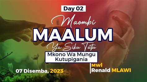 DAY 02 MKONO WA MUNGU KUTUPIGANIA MAOMBI MAALUM YA SIKU TATU