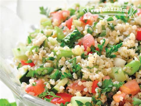 Tabouli Bulgur Wheat Salad - Purdue Extension Nutrition Education Program