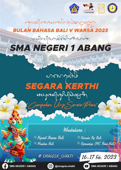 Kegiatan Bulan Bahasa Bali V Warsa 2023 SMA Negeri 1 Abang