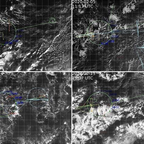 Snapshots Of GOES Visible Satellite Imagery At The Time Of HALO And ATR