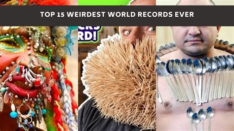 Top 15 Weirdest World Record Ever Youtube