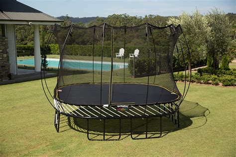 11ft Large Square Enclosed Springfree Trampoline