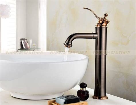 Luxury Bathroom Faucets Oil Rubbed Bronze Color Faucet Brass Bath Basin Mixer Tap With Hot And