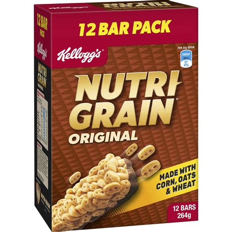 Kelloggs Nutri Grain Bars Original 12 Pack Woolworths