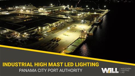 Panama City Port Authority Industrial High Mast LED Lighting Panama