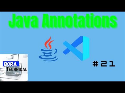 Java Annotation E G Override Deprecated Etc Youtube