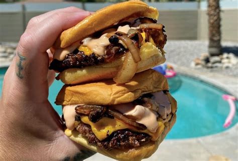 The Heyday Smash Burger Among Deserts One Handed Meals