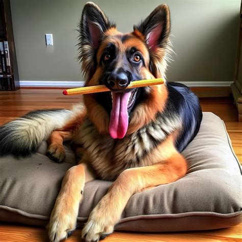 Premium Photo Cute German Shepherd Dog Generative Ai