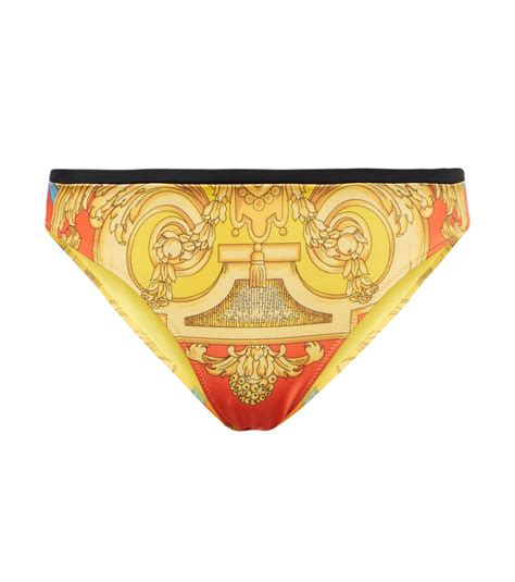 Barocco Goddess Bikini Bottoms In Multicoloured Versace Mytheresa