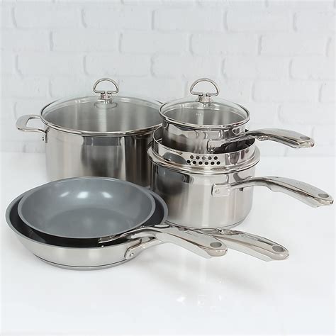 Chantal Induction 21 Steel 8 Piece Cookware Set