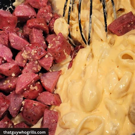 Smoked Sausage Mac And Cheese Recipe That Guy Who Grills