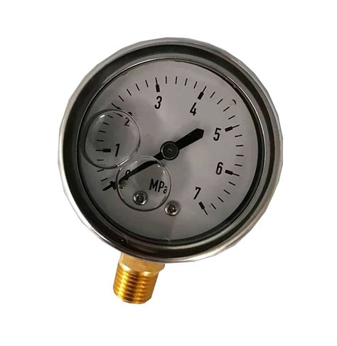 Stainless Steel Roll Ring 60mm Manometer Liquid Filled Pressure Gauge