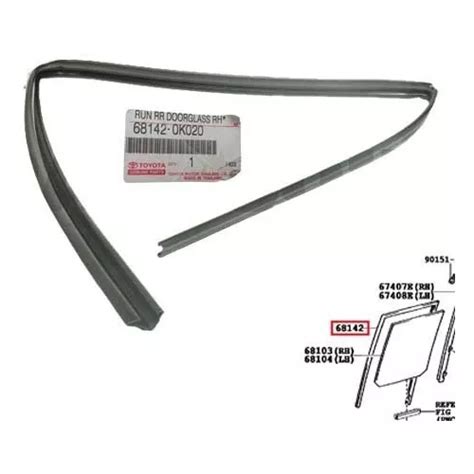 Goma De Vidrio Puerta Trasera Rh Toyota Fortuner Original MercadoLibre