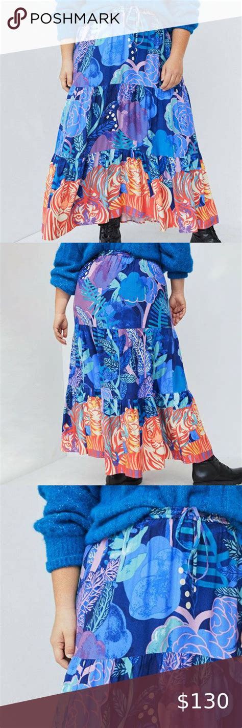 Anthro Cecilia Pettersson Bea Tiered Maxi Skirt Tiered Maxi Skirt